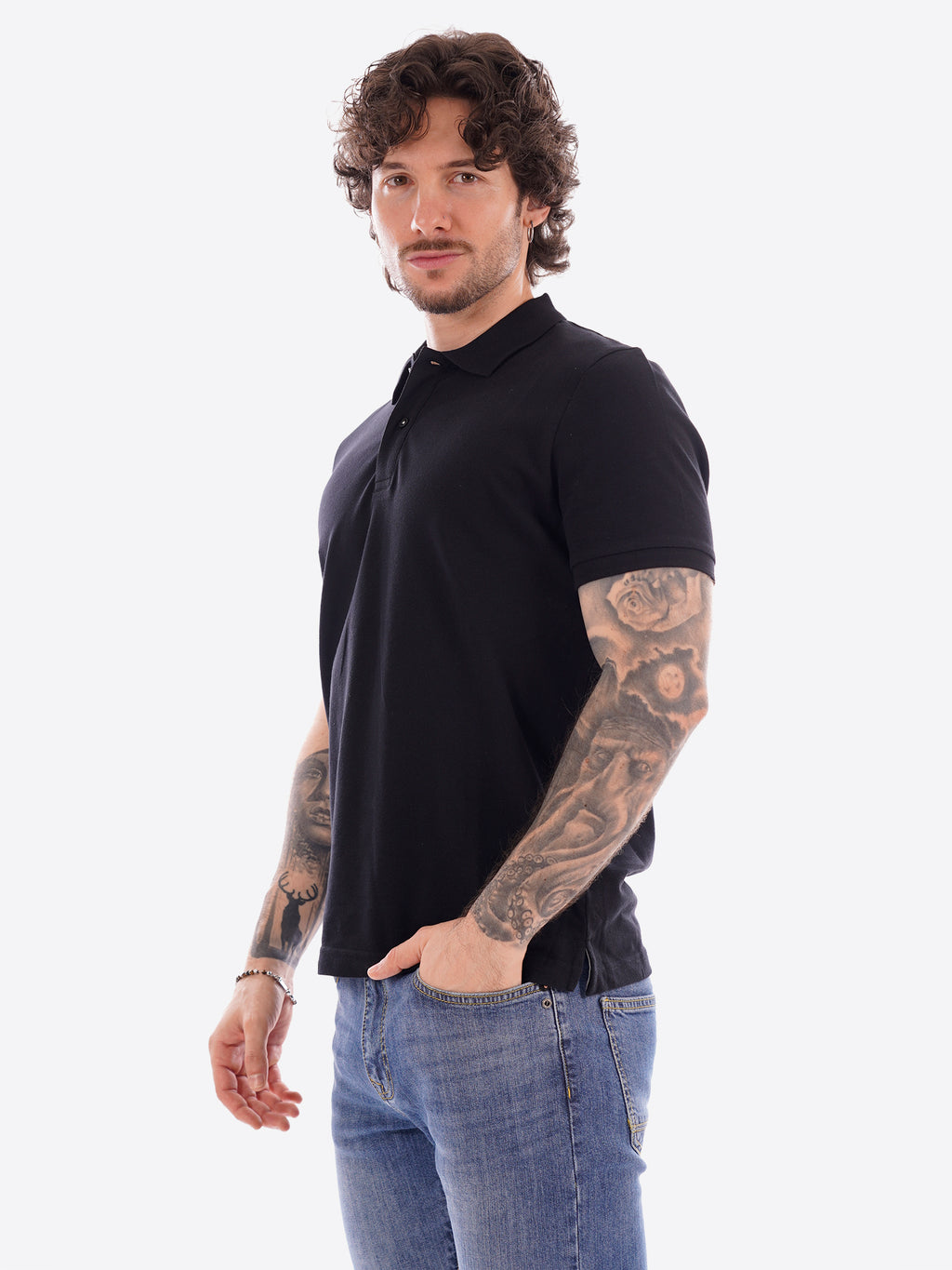 Polo MARK UP da Uomo - nero MK11001BLK