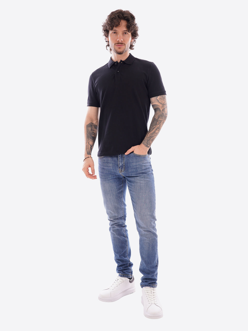 Polo MARK UP da Uomo - nero MK11001BLK