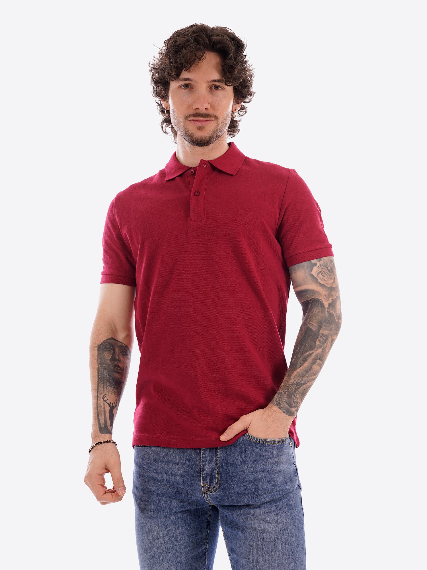 Polo MARK UP da Uomo - rosso MK11001LAMPONE