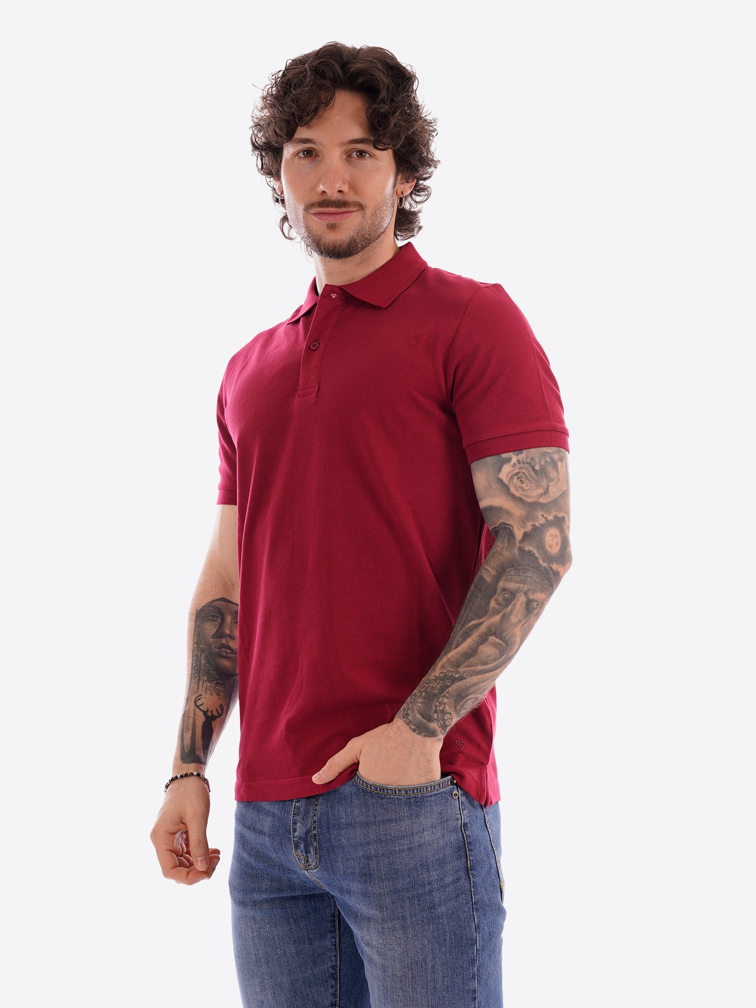 Polo MARK UP da Uomo - rosso MK11001LAMPONE