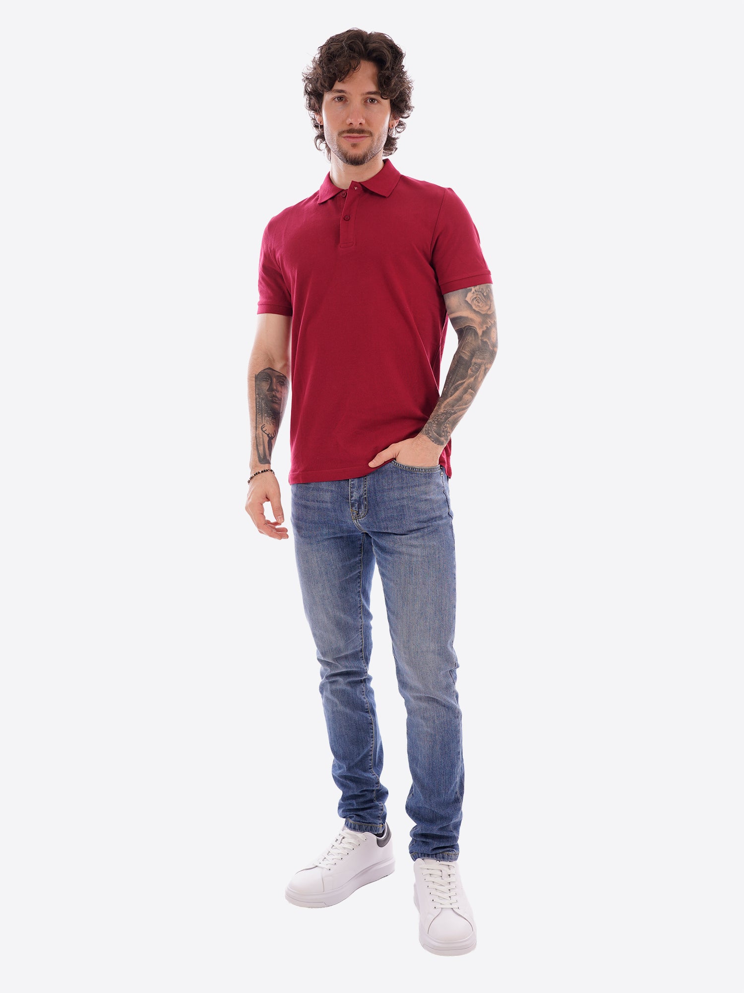 Polo MARK UP da Uomo - rosso MK11001LAMPONE