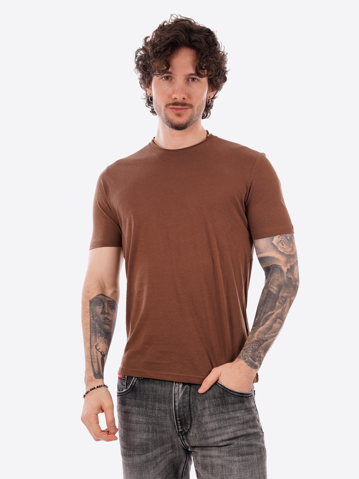 T-shirt MARK UP da Uomo - MK11009TABACCO