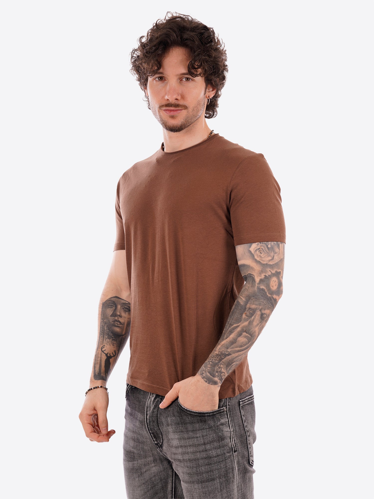 T-shirt MARK UP da Uomo - MK11009TABACCO