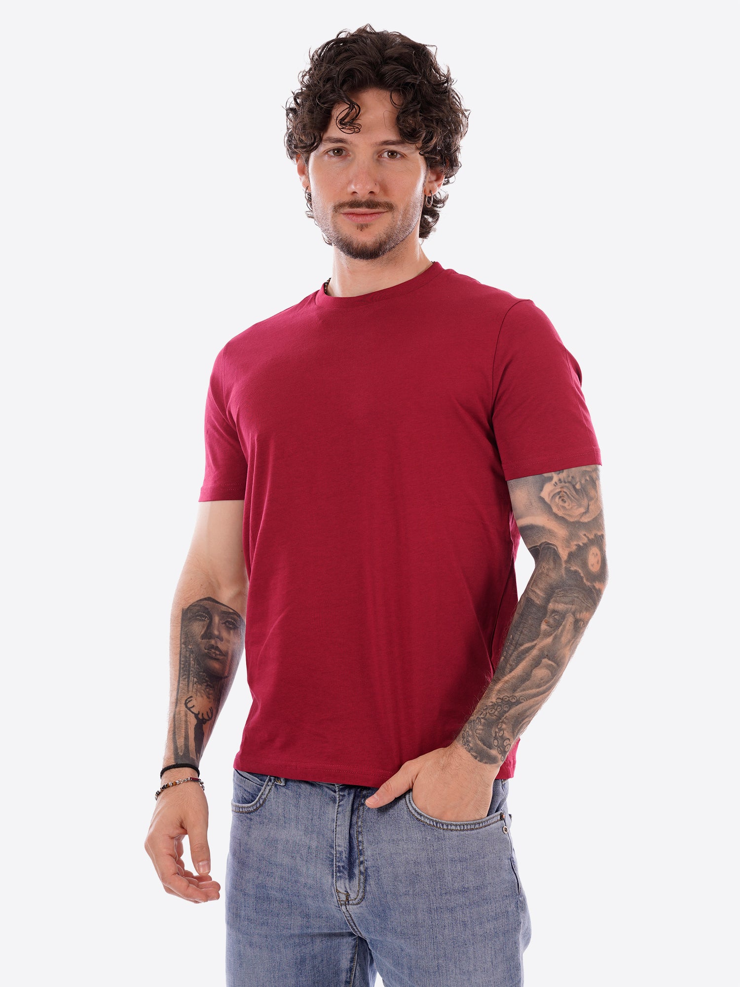 T-shirt MARK UP da Uomo - rosso MK11013LAMPONE