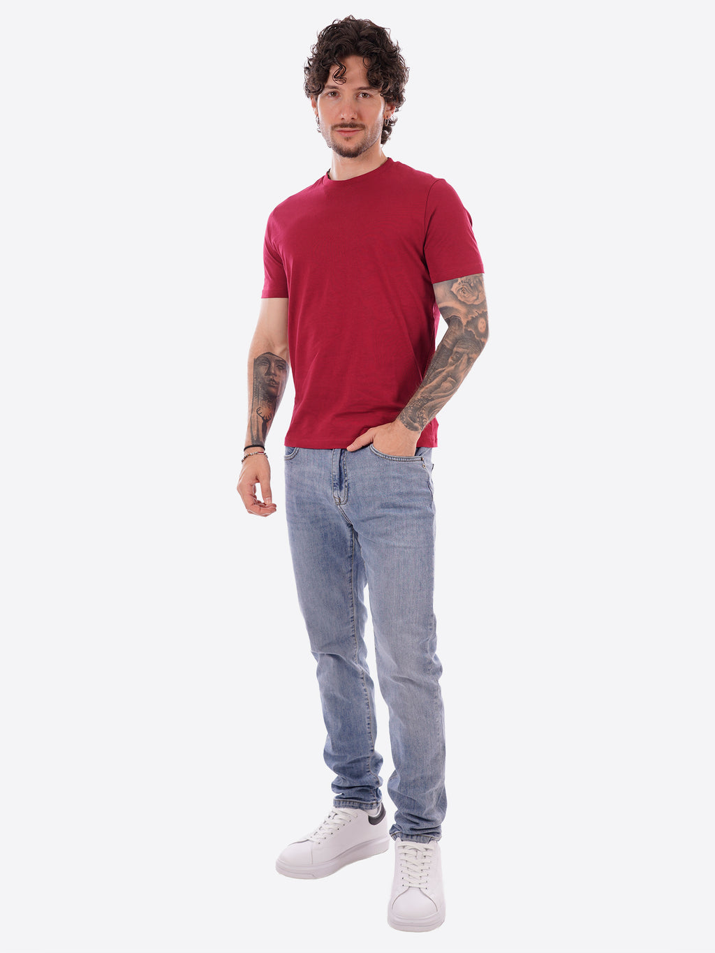 T-shirt MARK UP da Uomo - rosso MK11013LAMPONE