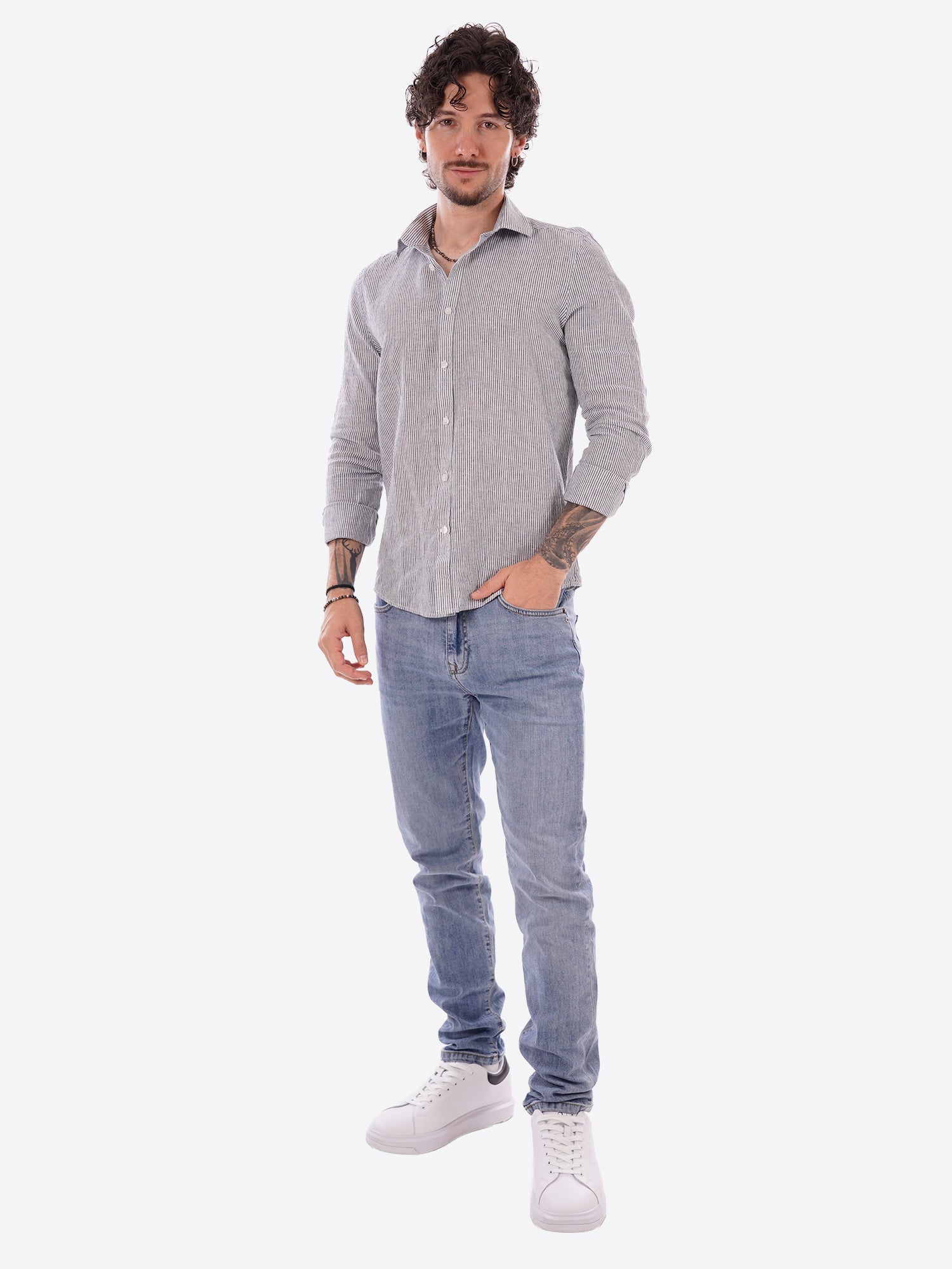 Camicia MARK UP da Uomo - blu MK1930062 BLU