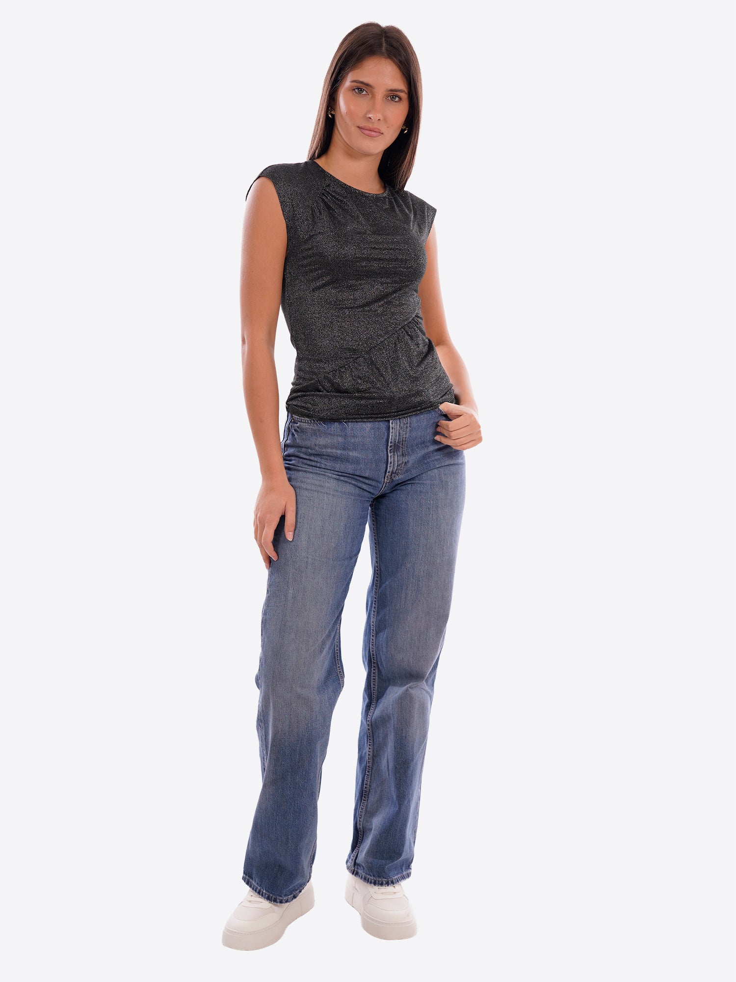 T-shirt MARK UP da Donna - nero MW1610105BLK