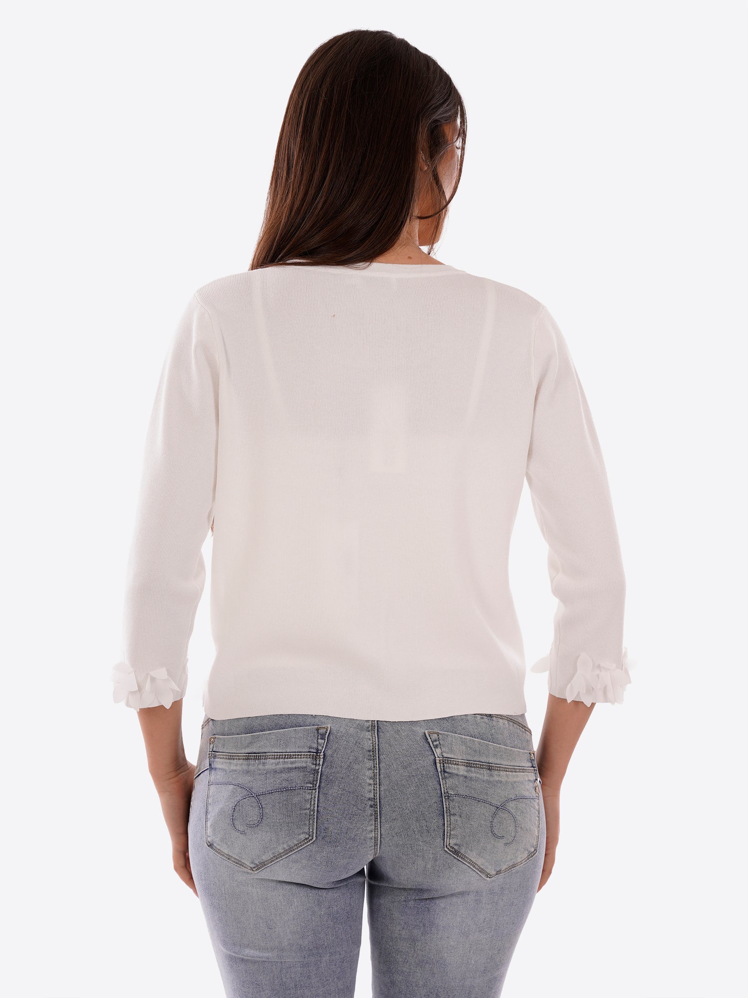 Cardigan MOLLY BRACKEN da Donna - bianco E1053EPWHT