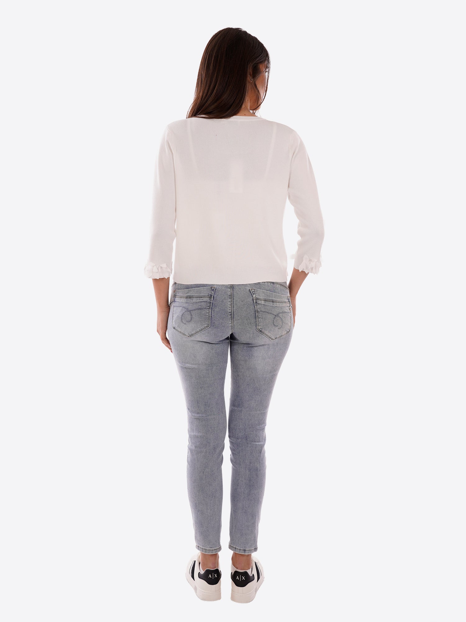 Cardigan MOLLY BRACKEN da Donna - bianco E1053EPWHT