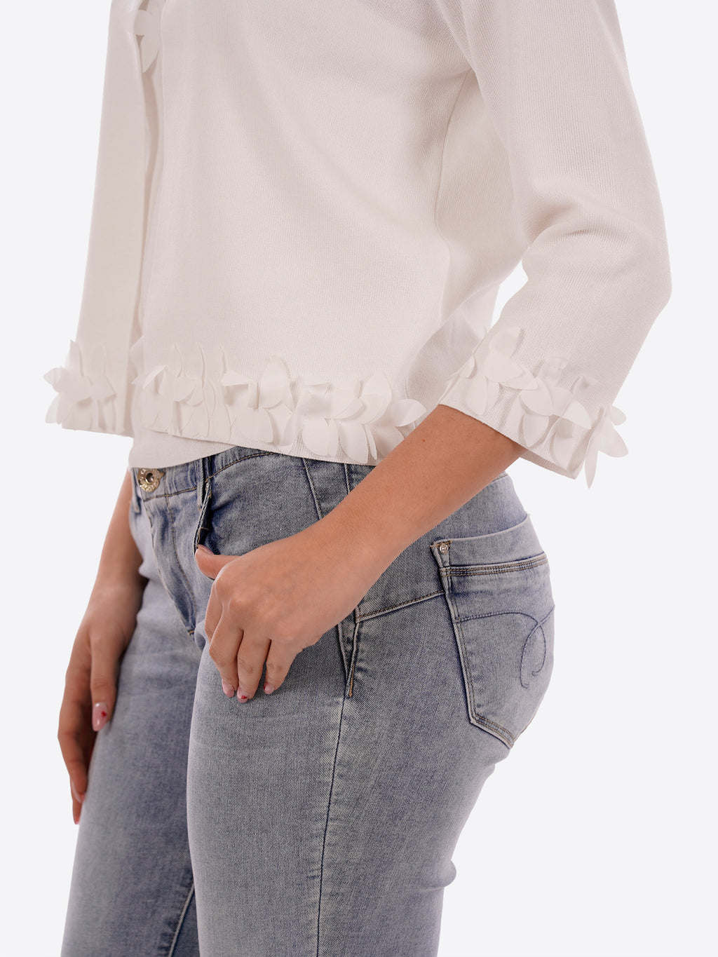 Cardigan MOLLY BRACKEN da Donna - bianco E1053EPWHT