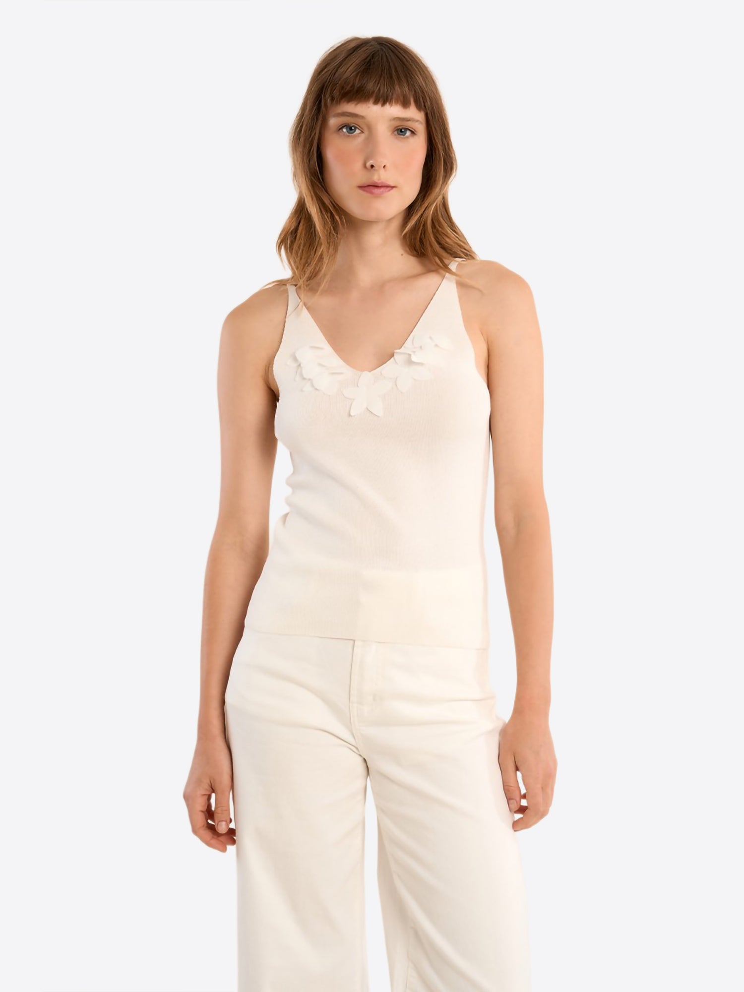 Top MOLLY BRACKEN da Donna - bianco E1054EPWHT
