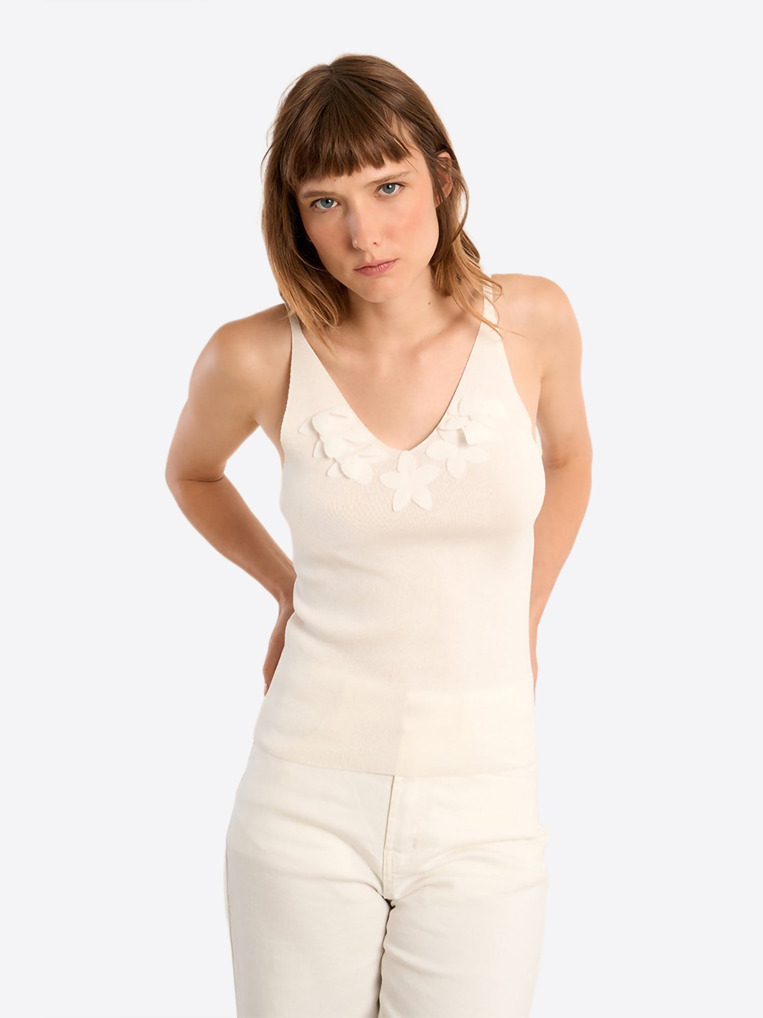 Top MOLLY BRACKEN da Donna - bianco E1054EPWHT