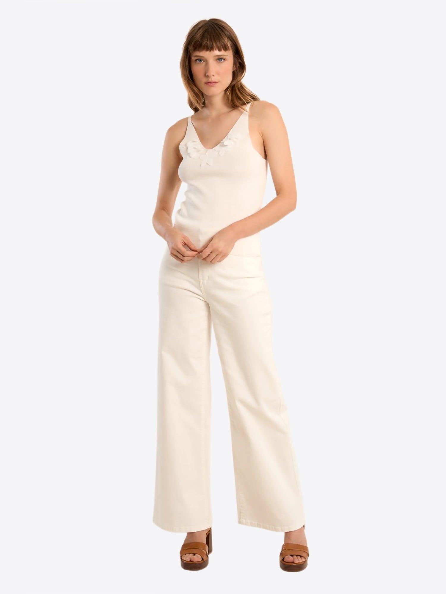 Top MOLLY BRACKEN da Donna - bianco E1054EPWHT