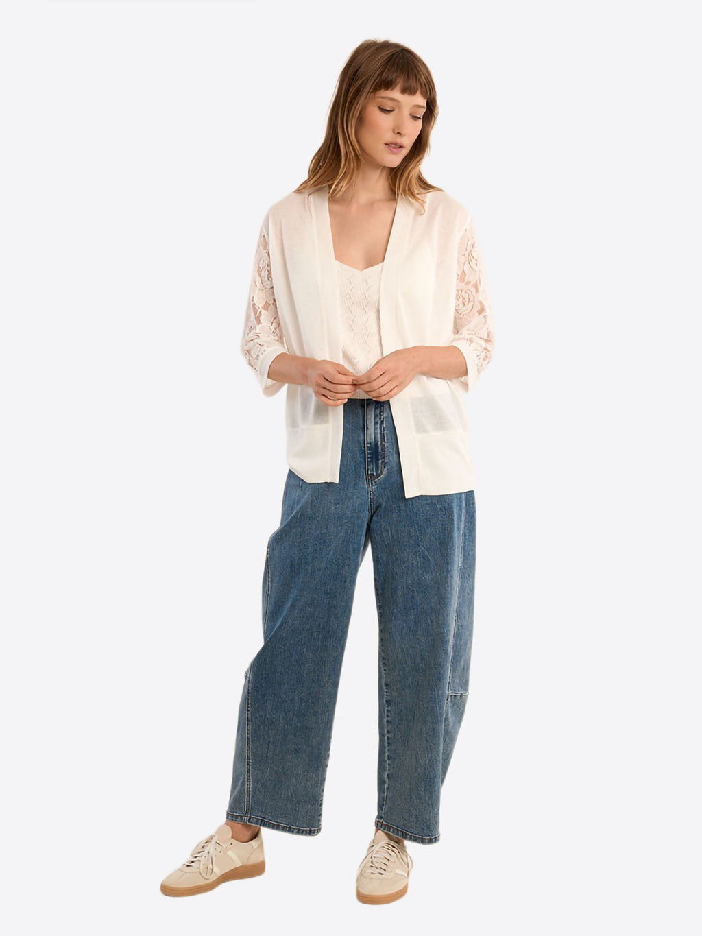 Cardigan MOLLY BRACKEN da Donna - bianco E1481EPWHT