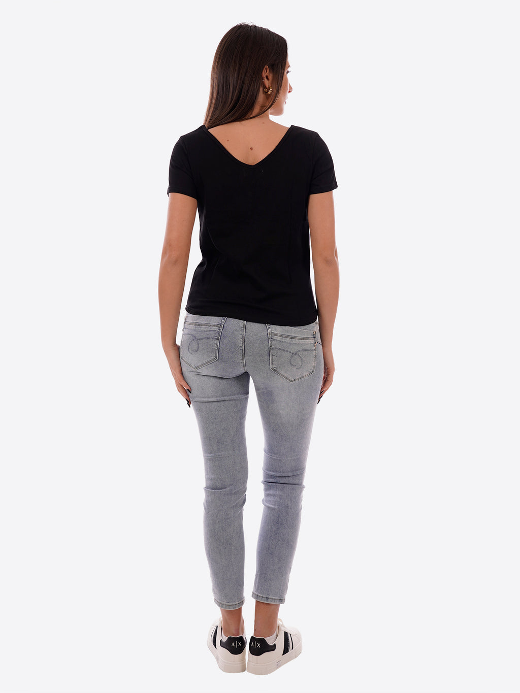 T-shirt MOLLY BRACKEN da Donna - nero E1784EEBLK