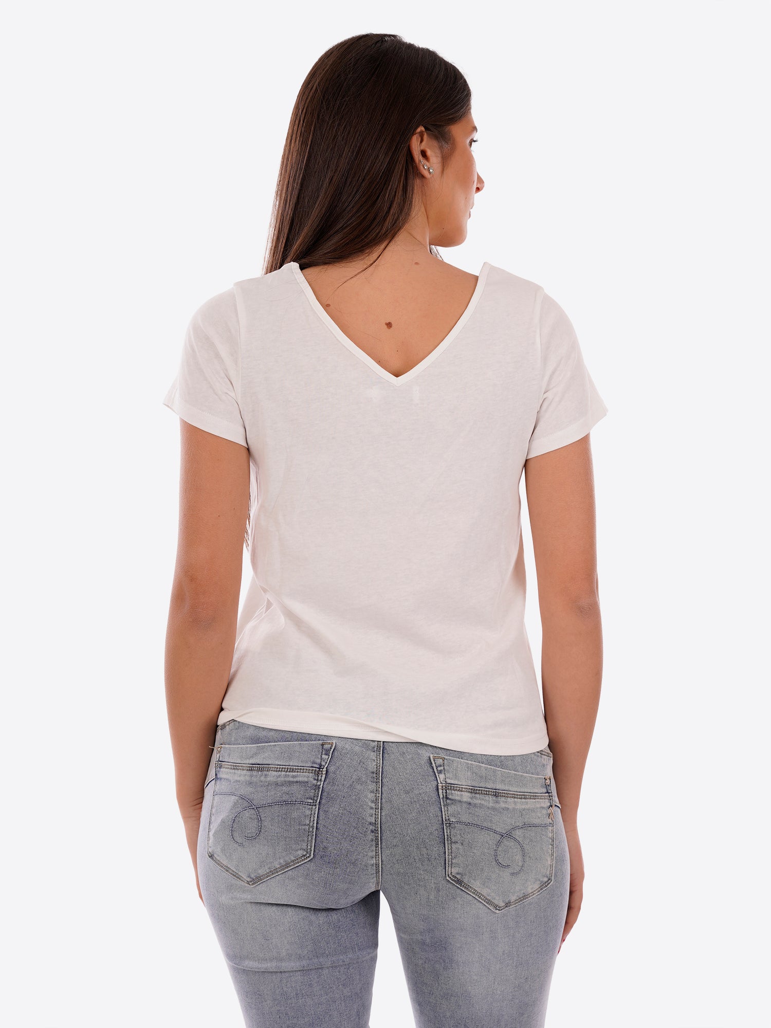 T-shirt MOLLY BRACKEN da Donna - bianco E1784EEWHT
