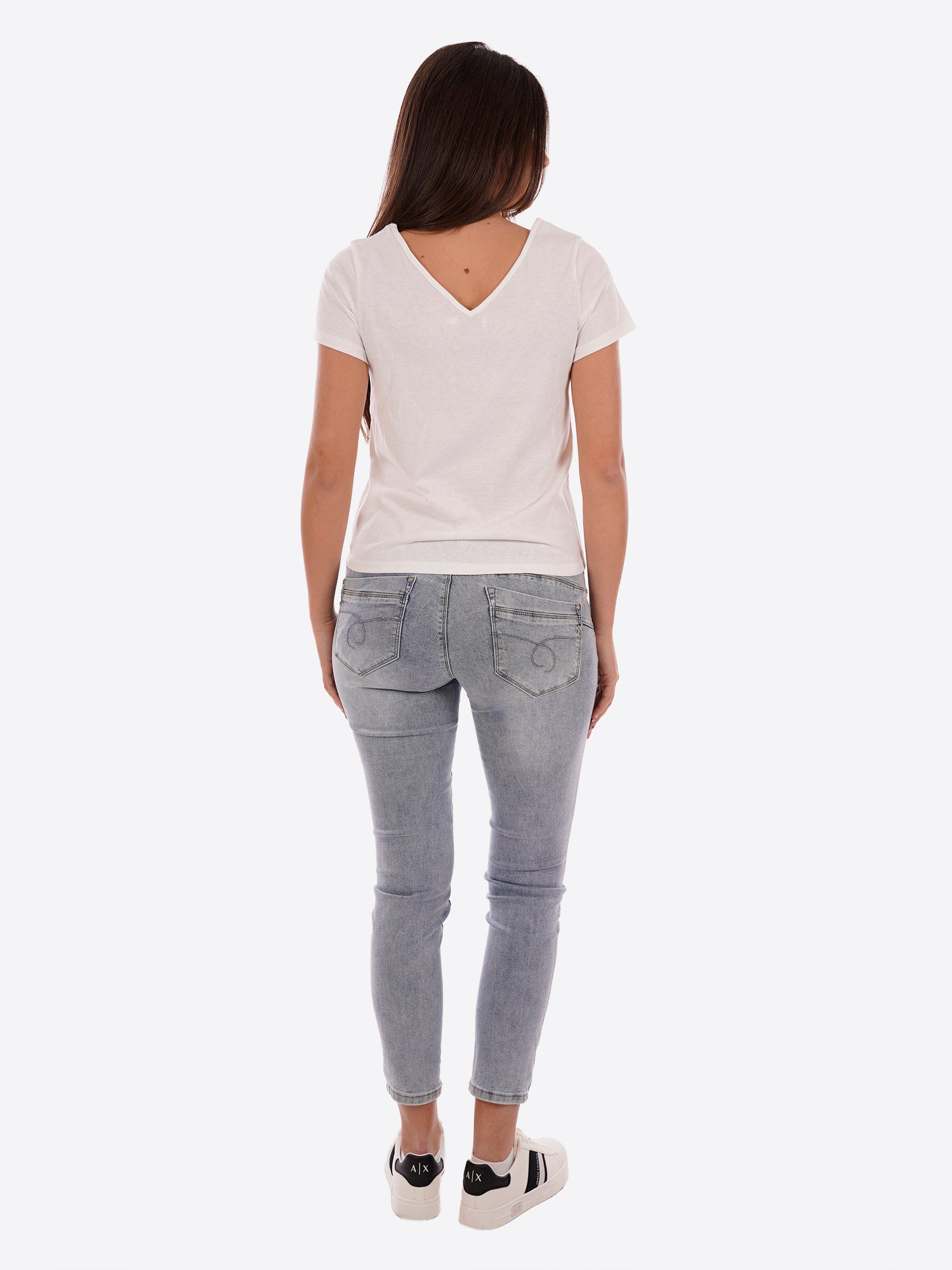 T-shirt MOLLY BRACKEN da Donna - bianco E1784EEWHT