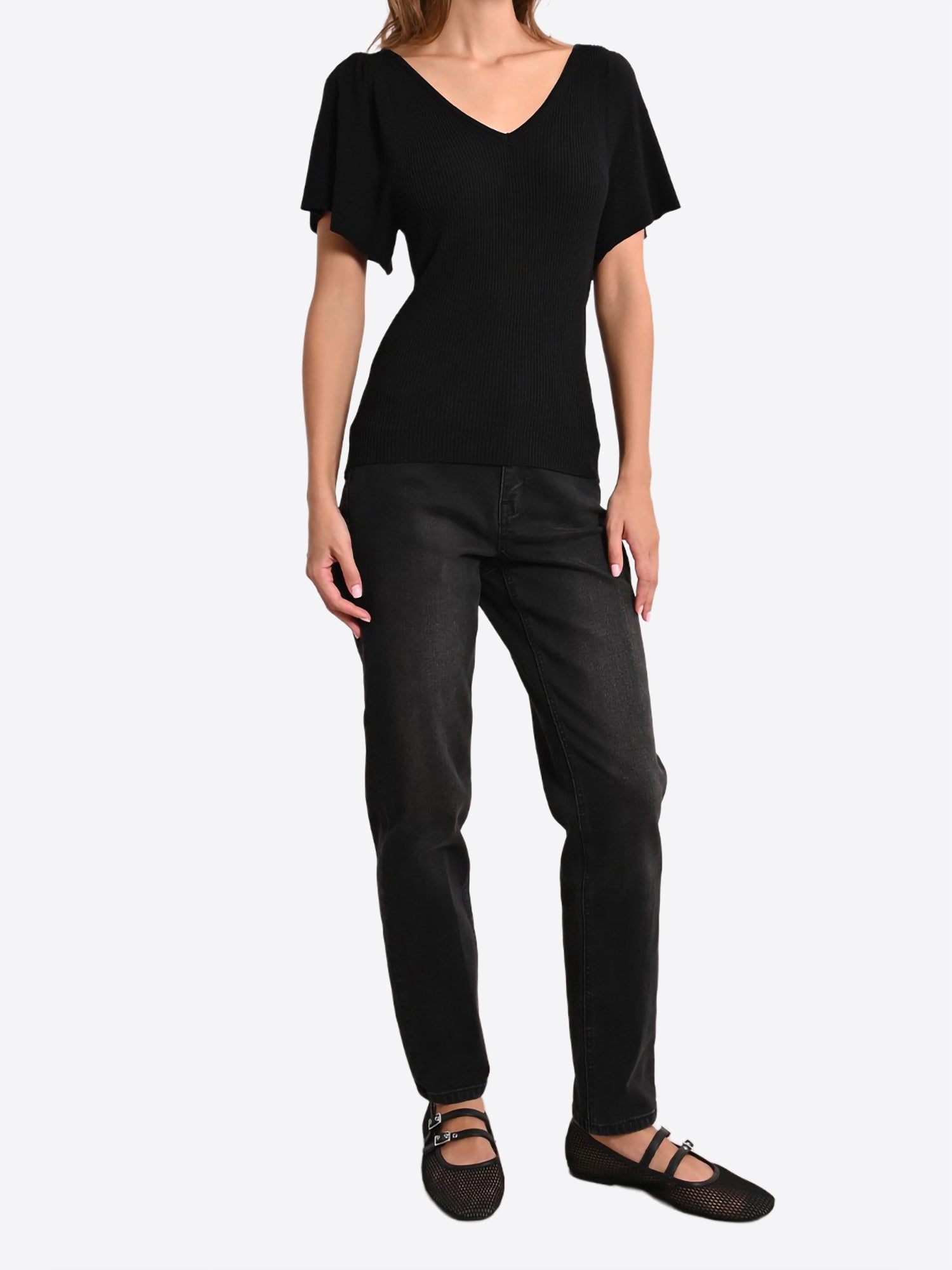 T-shirt MOLLY BRACKEN da Donna - nero LA1510EPBLK