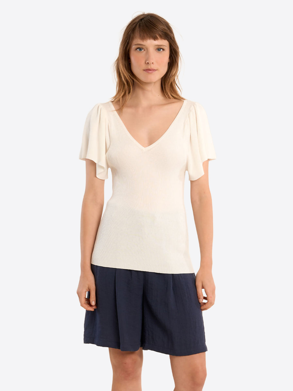T-shirt MOLLY BRACKEN da Donna - bianco LA1510EPWHT