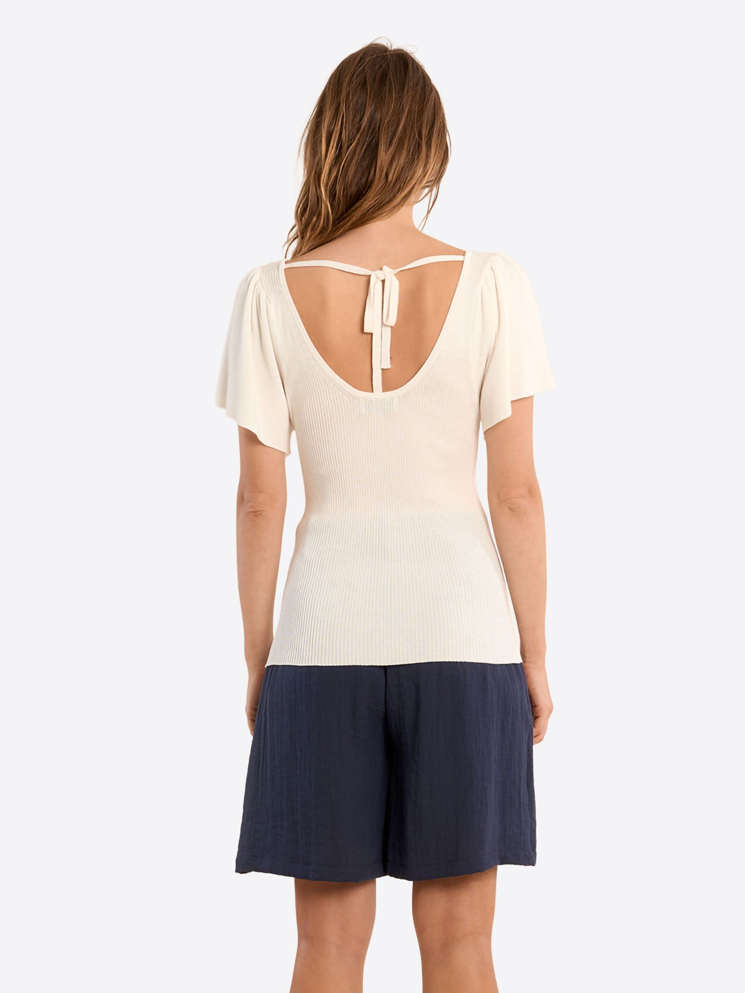 T-shirt MOLLY BRACKEN da Donna - bianco LA1510EPWHT