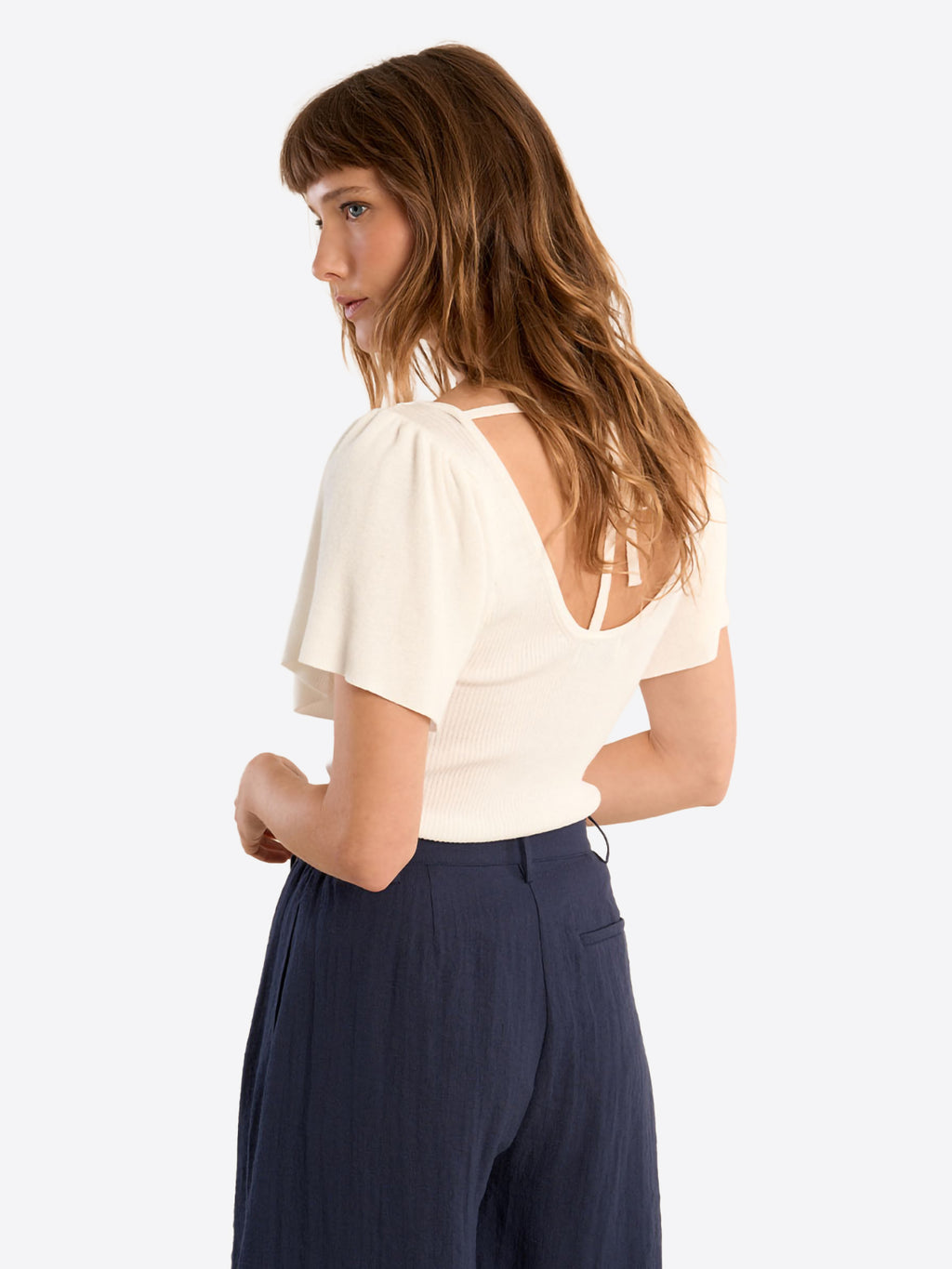 T-shirt MOLLY BRACKEN da Donna - bianco LA1510EPWHT