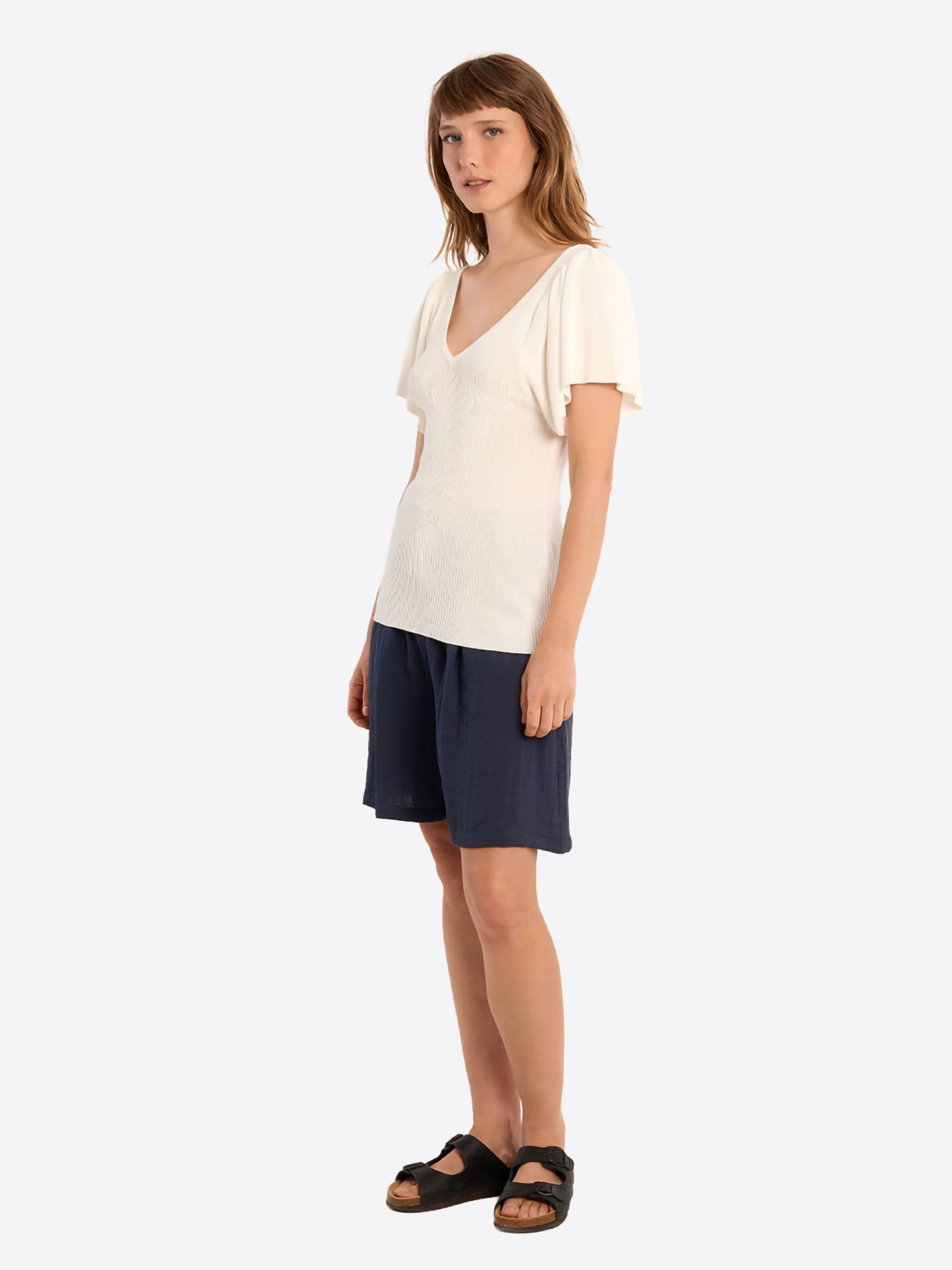 T-shirt MOLLY BRACKEN da Donna - bianco LA1510EPWHT