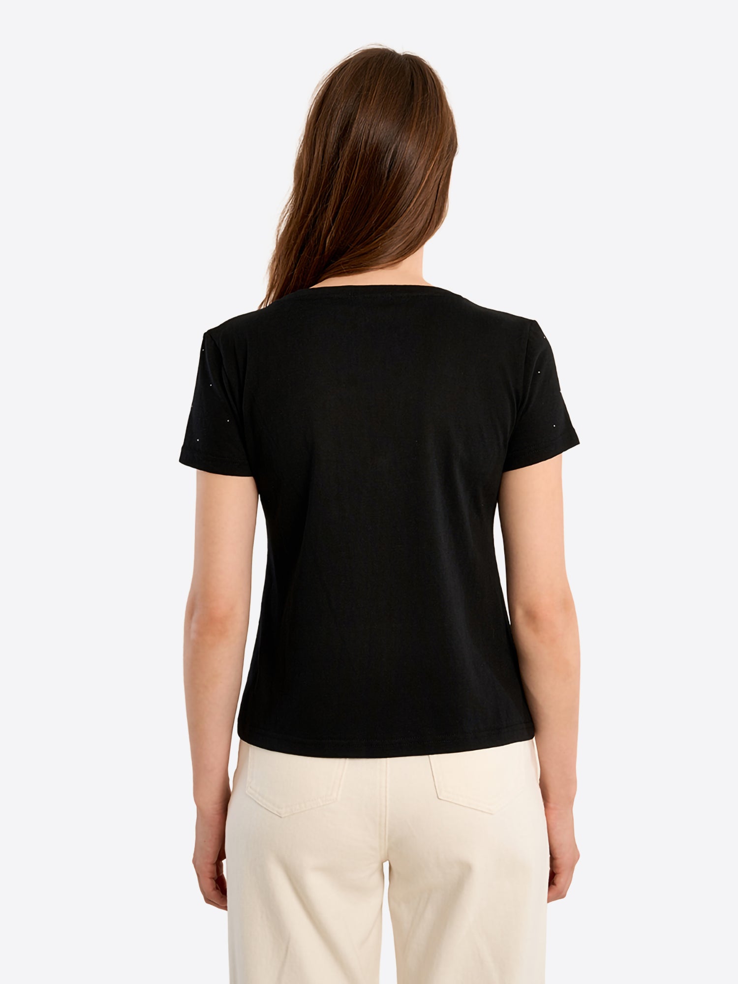 T-shirt MOLLY BRACKEN da Donna - nero LA1746EPBLK