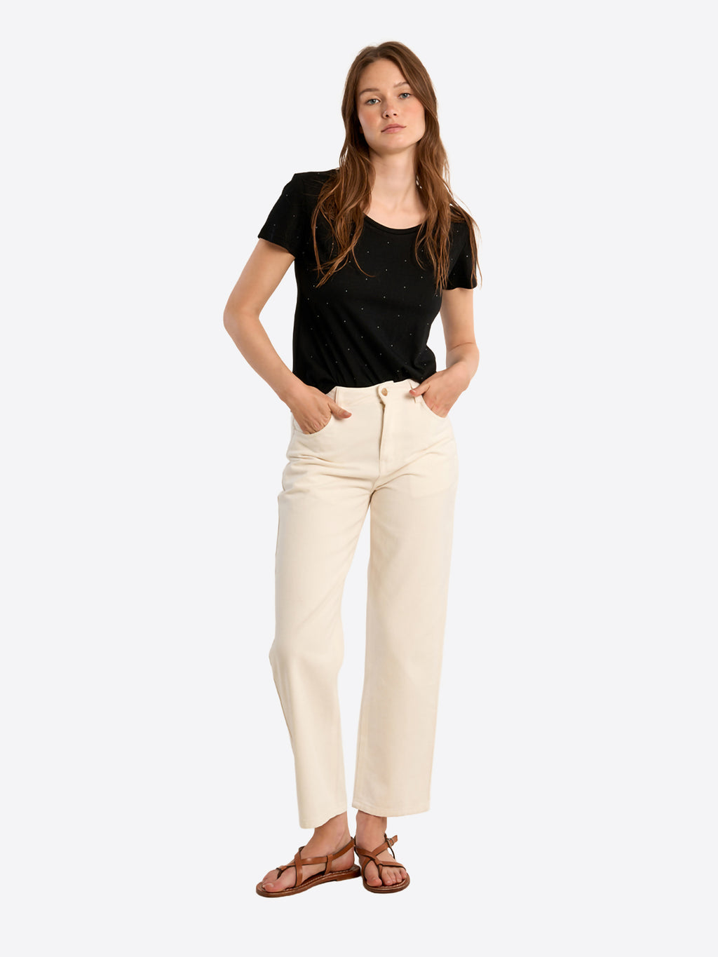 T-shirt MOLLY BRACKEN da Donna - nero LA1746EPBLK