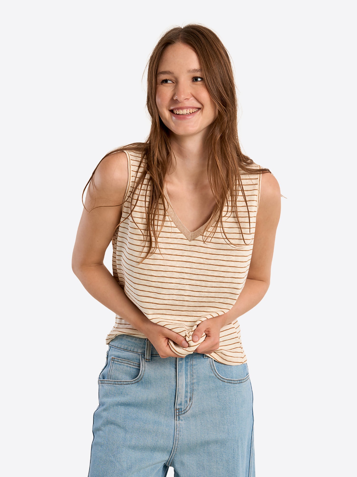 T-shirt MOLLY BRACKEN da Donna - beige M160EEWHTBEIGE