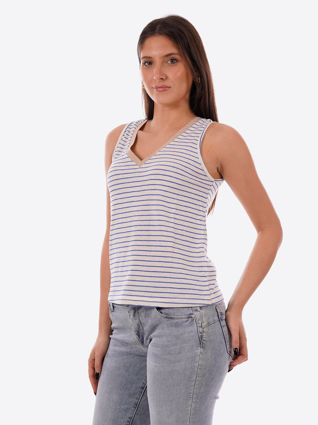 T-shirt MOLLY BRACKEN da Donna - blu M160EEWHTBLU