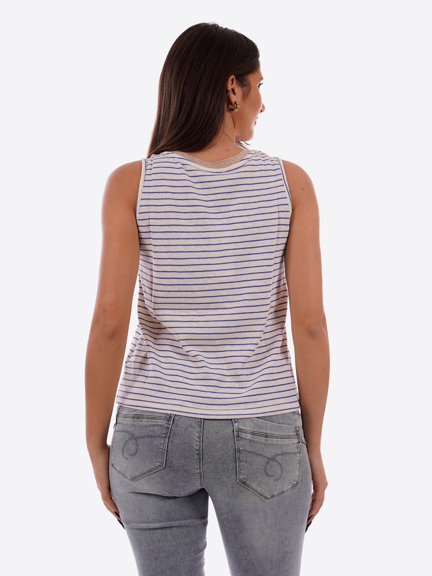T-shirt MOLLY BRACKEN da Donna - blu M160EEWHTBLU