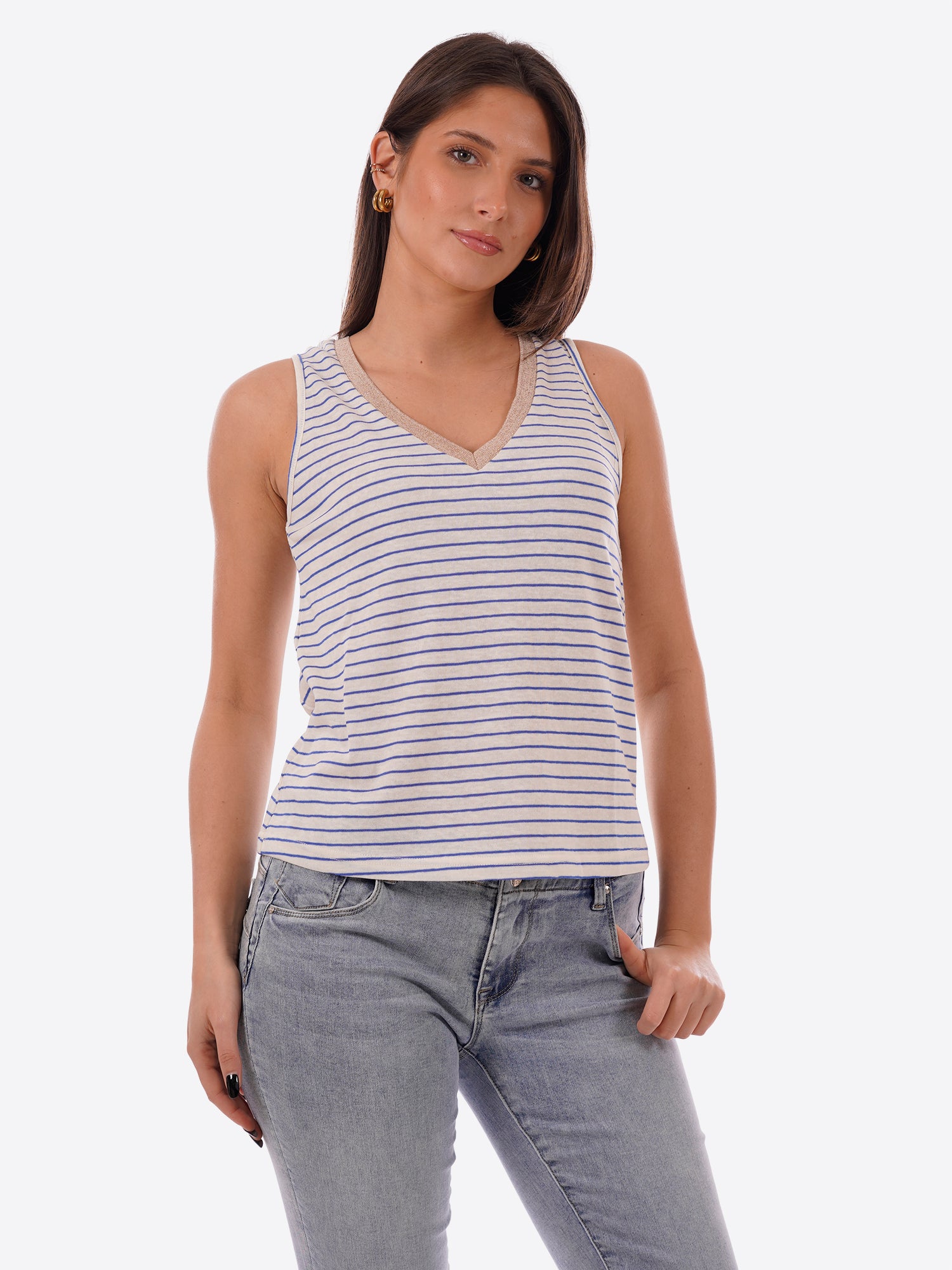 T-shirt MOLLY BRACKEN da Donna - blu M160EEWHTBLU