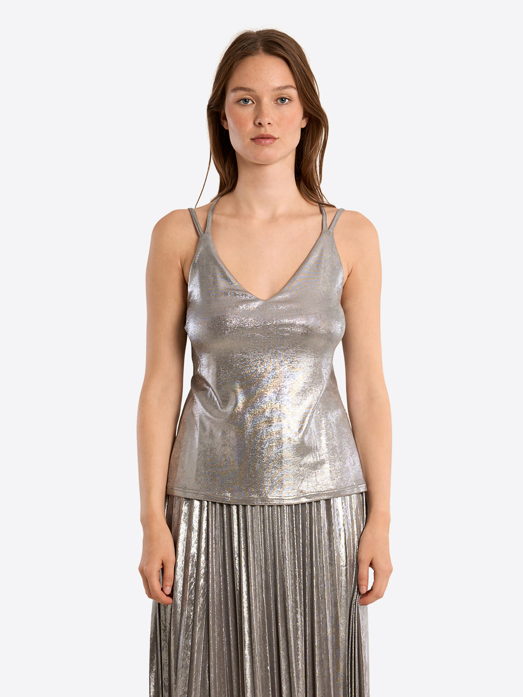 Top MOLLY BRACKEN da Donna - argento P1275EESILVER