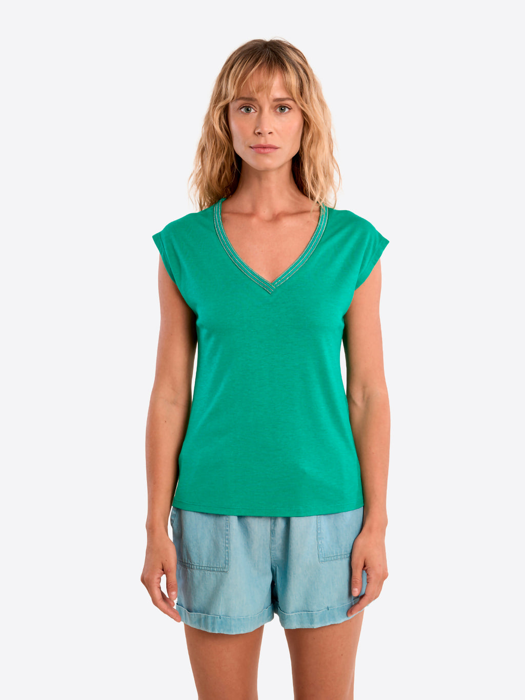 T-shirt MOLLY BRACKEN da Donna - verde T2019EPVERDE
