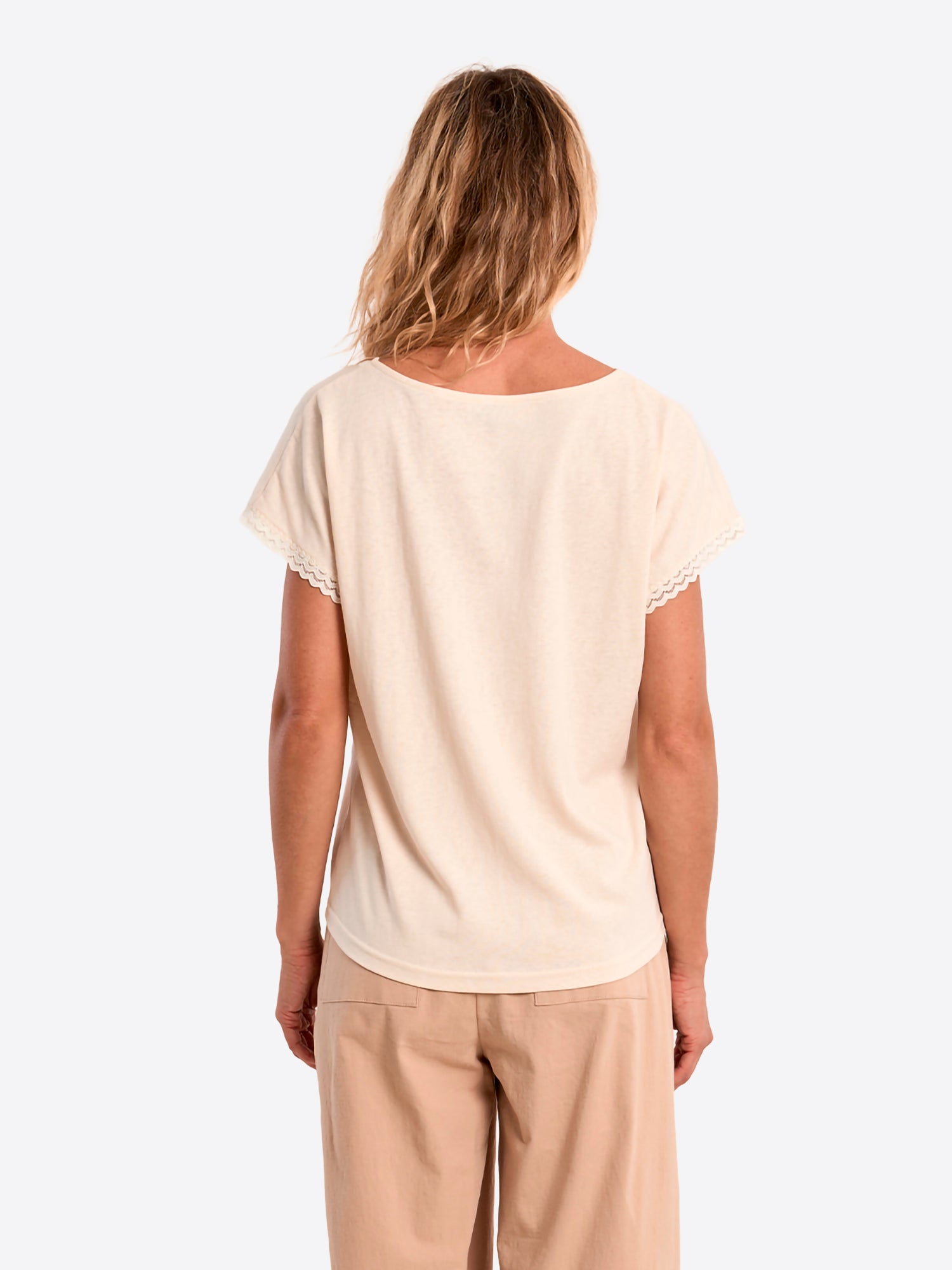 T-shirt MOLLY BRACKEN da Donna - bianco T2213EEWHT