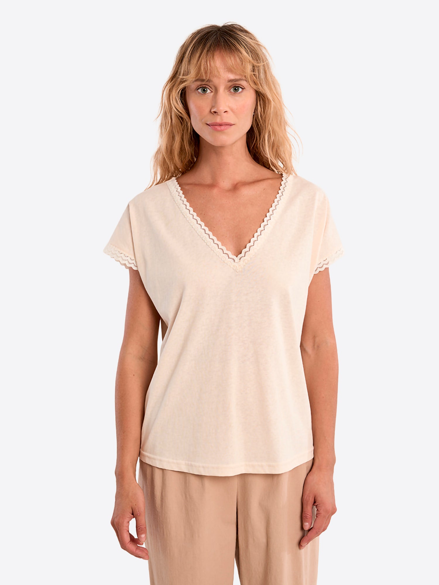 T-shirt MOLLY BRACKEN da Donna - bianco T2213EEWHT