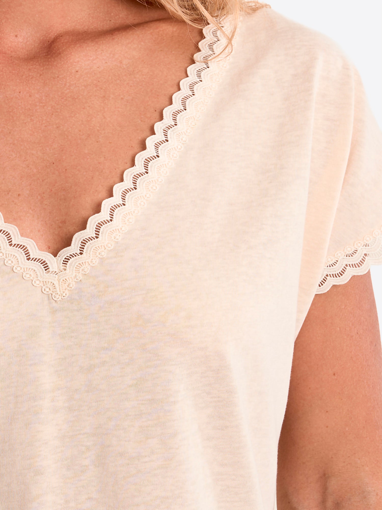 T-shirt MOLLY BRACKEN da Donna - bianco T2213EEWHT