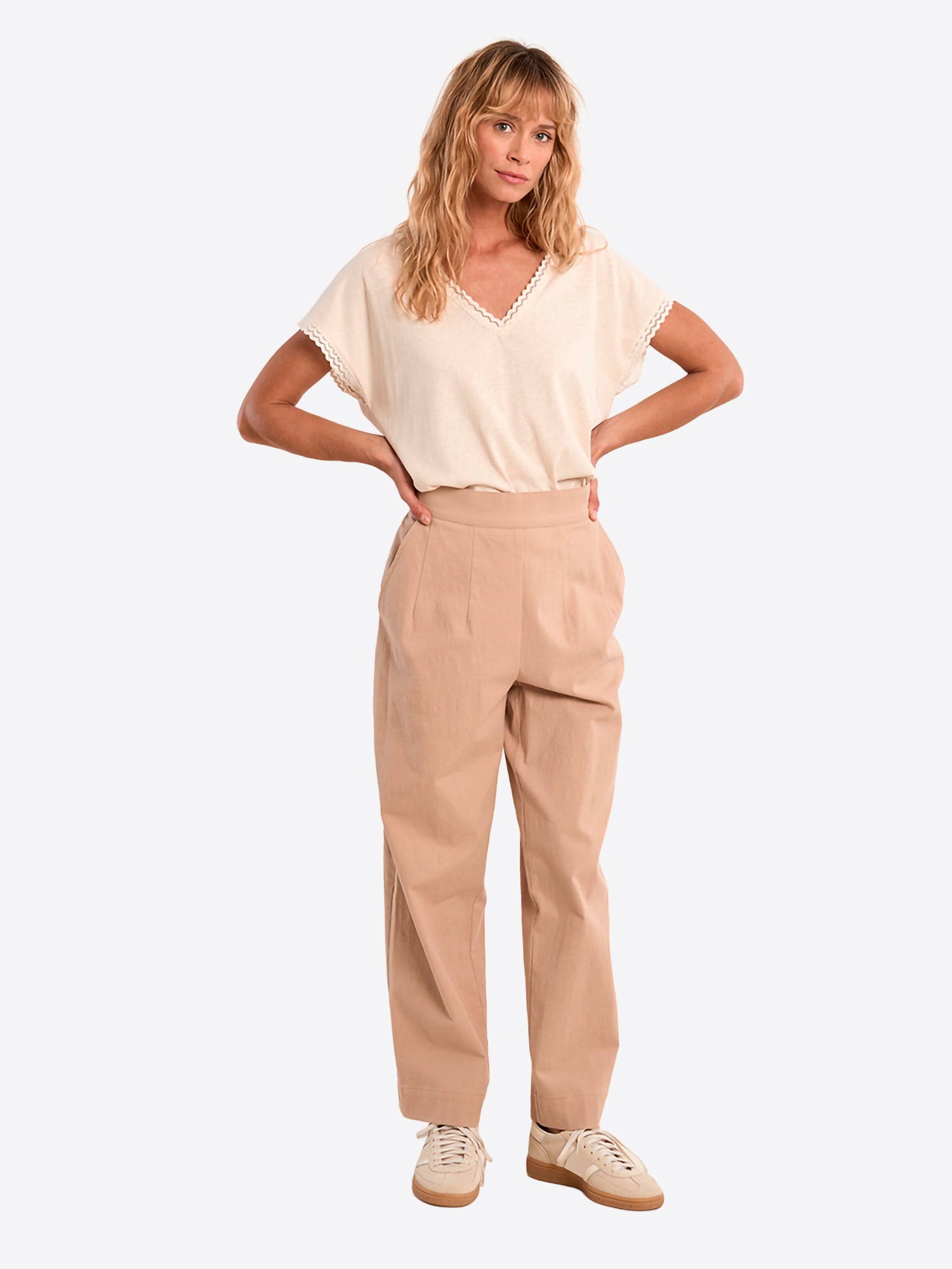 T-shirt MOLLY BRACKEN da Donna - bianco T2213EEWHT