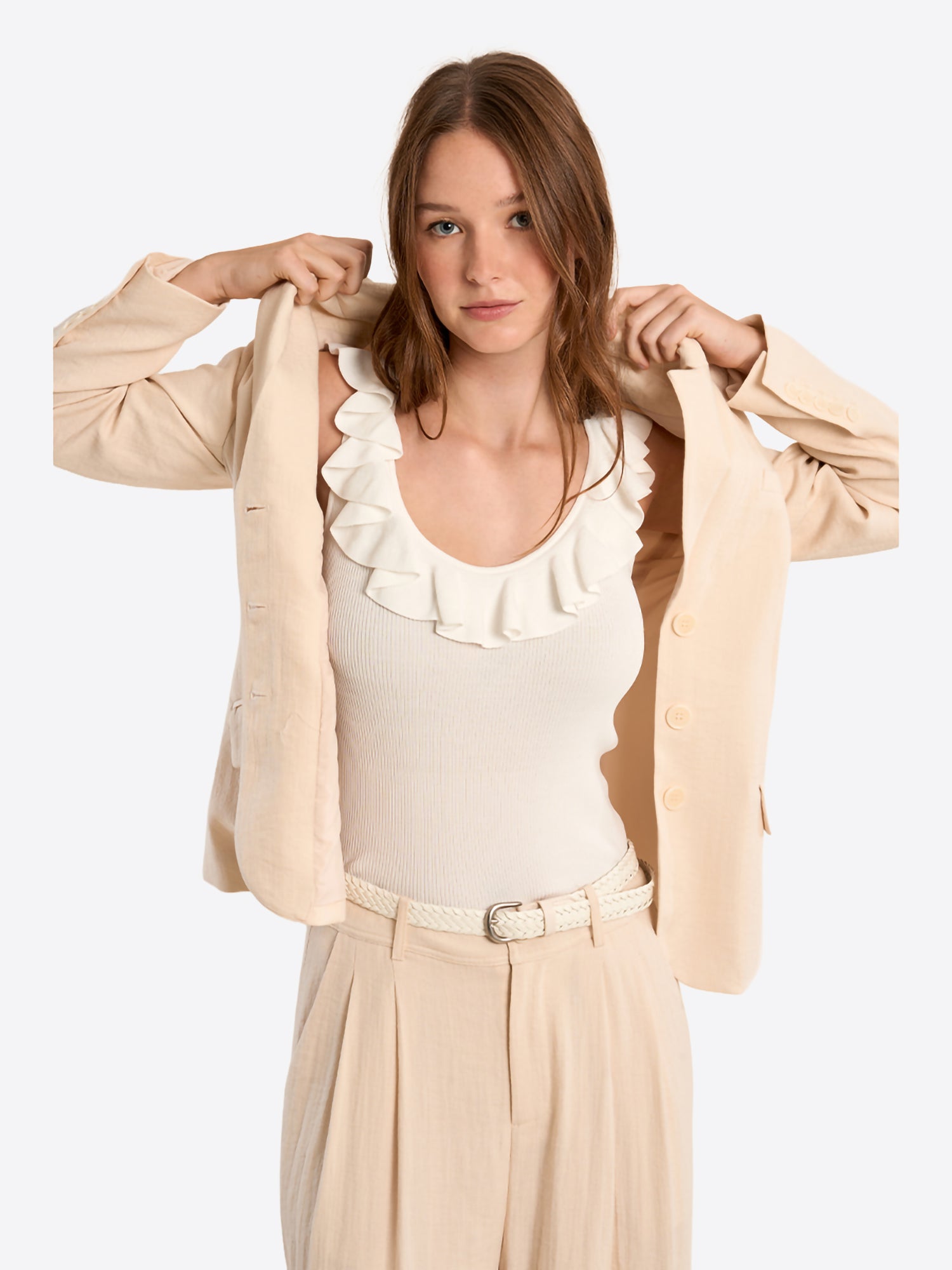 Top MOLLY BRACKEN da Donna - bianco T2226EEWHT