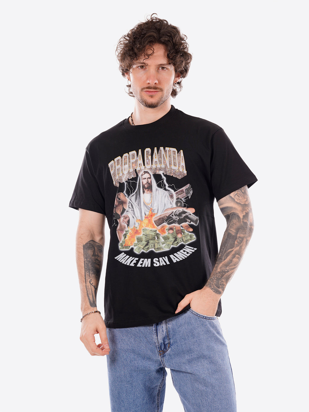 T-shirt PROPAGANDA da Uomo - nero 26SSPRTS757BLK