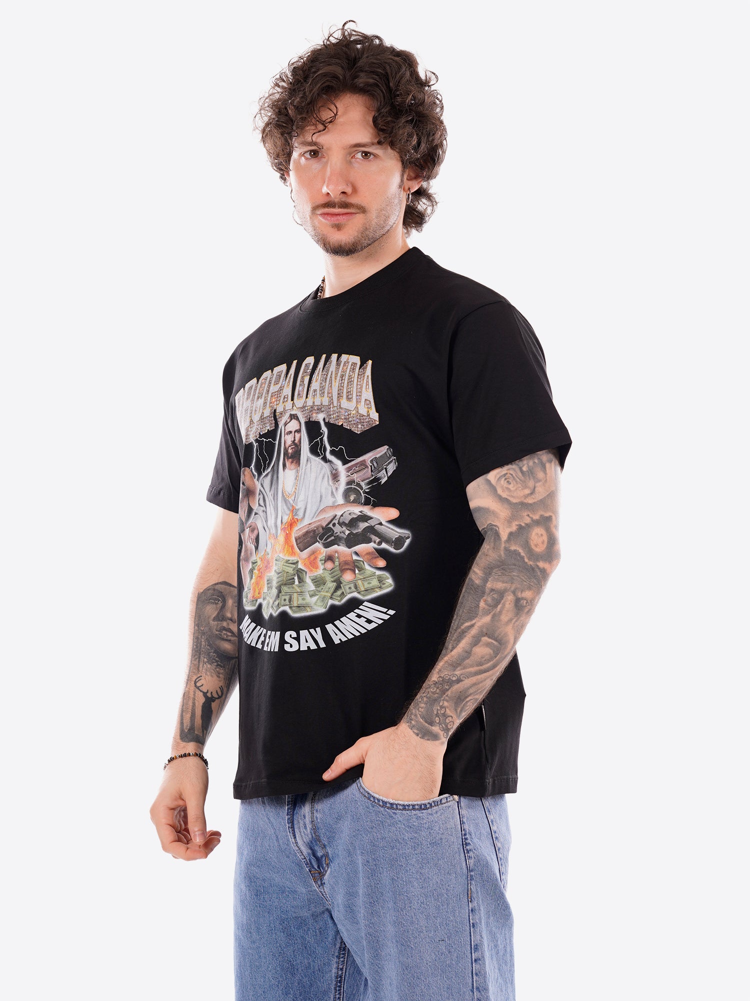 T-shirt PROPAGANDA da Uomo - nero 26SSPRTS757BLK