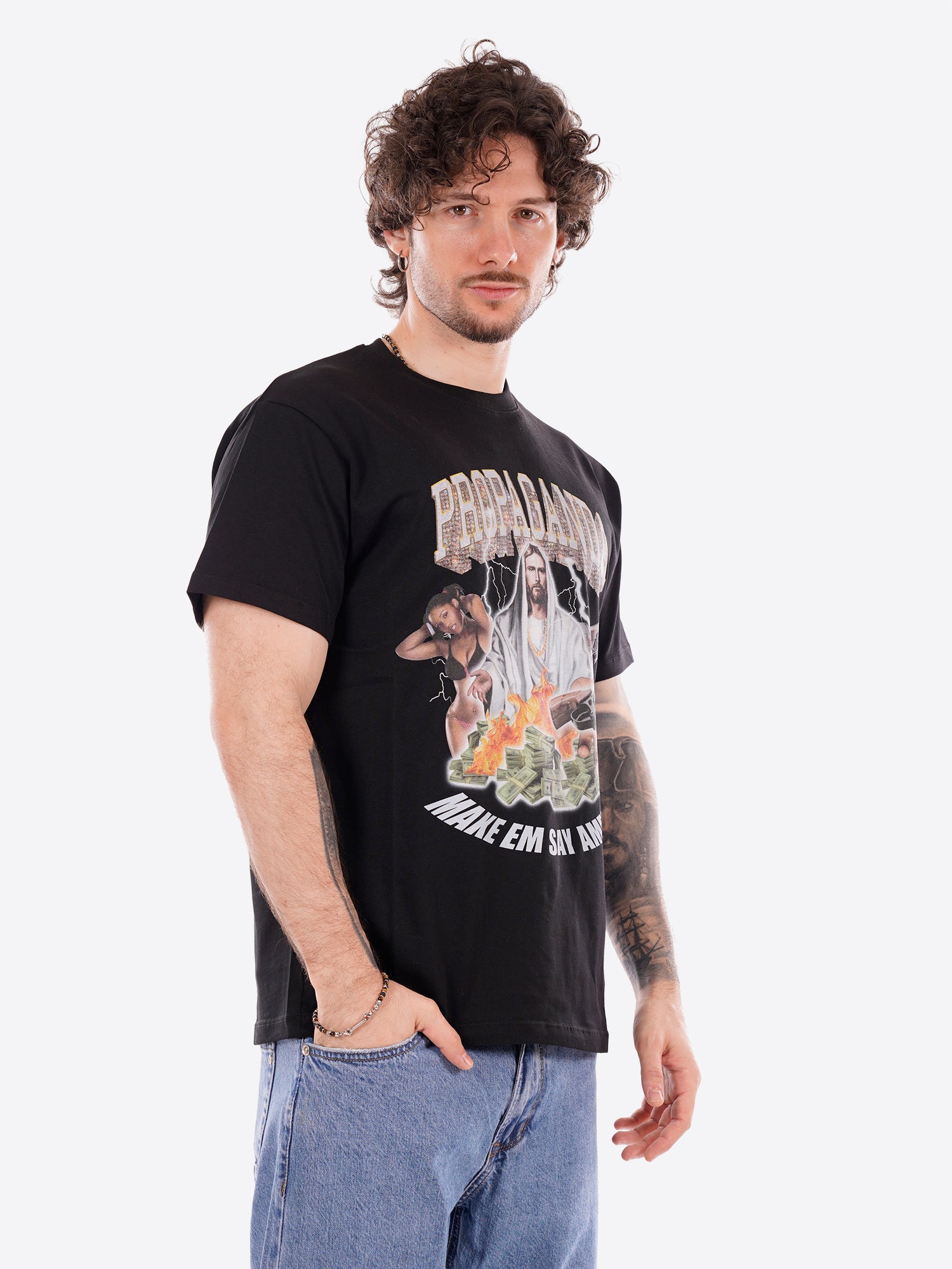 T-shirt PROPAGANDA da Uomo - nero 26SSPRTS757BLK