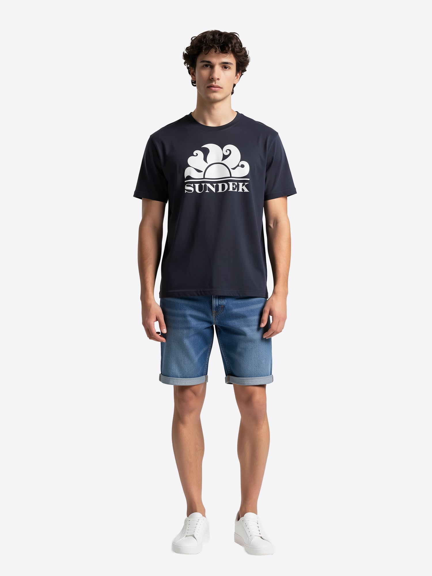 T-shirt SUNDEK da Uomo - blu M021TEJ780000704 BLUBIANCO