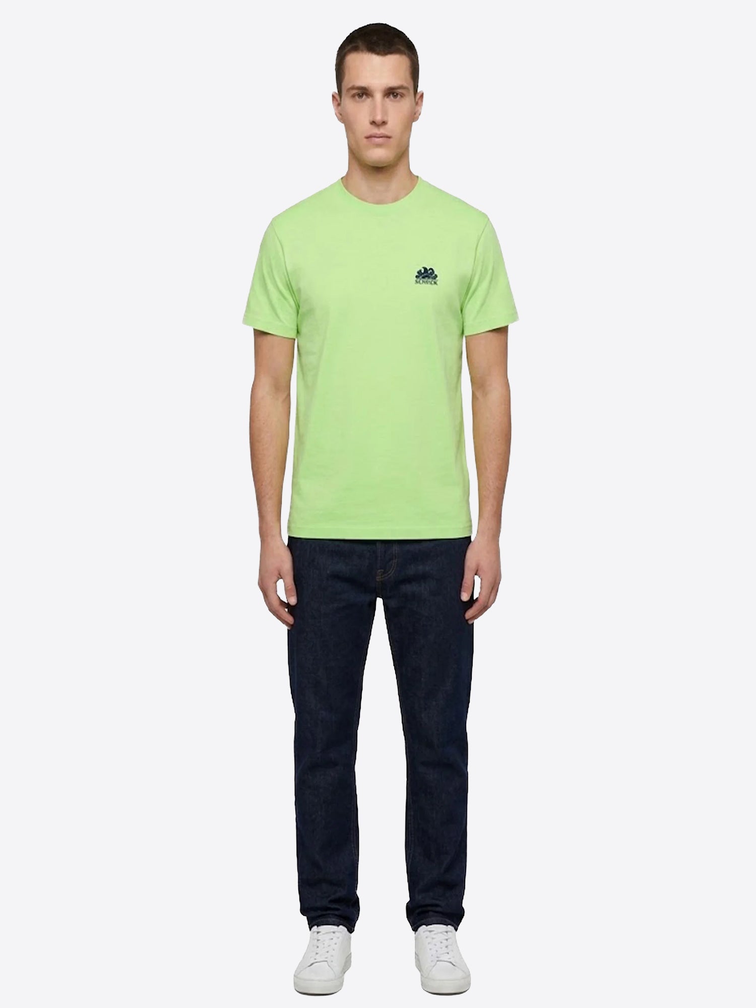 T-shirt SUNDEK da Uomo - verde M251TEJ78TC24802 VERDEFLUO