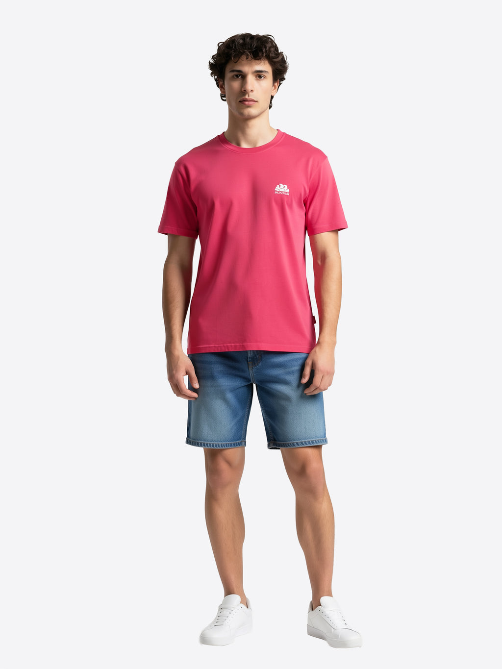 T-shirt SUNDEK da Uomo - rosa M251TEJ78TCA5501 FUSIA