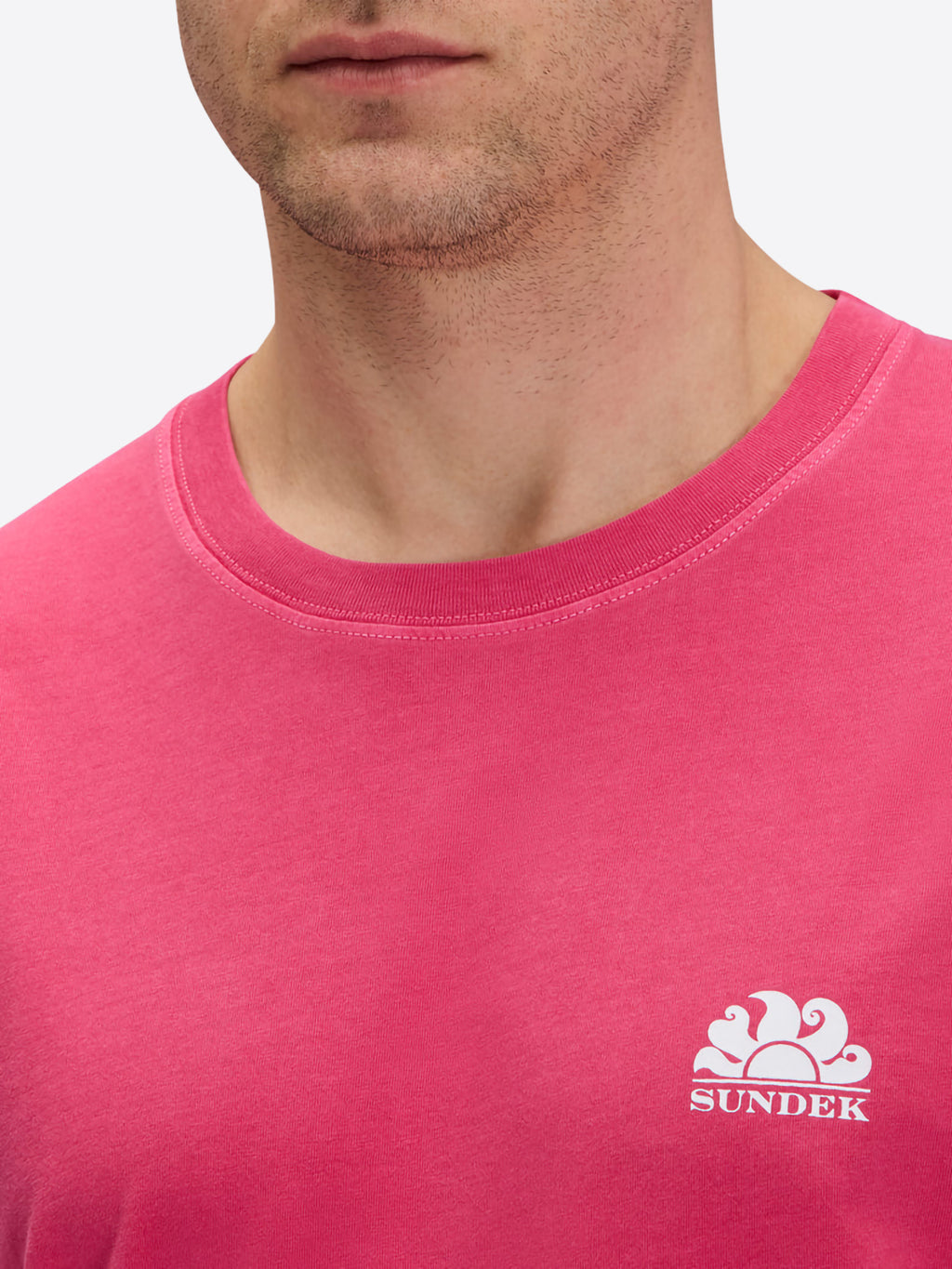 T-shirt SUNDEK da Uomo - rosa M251TEJ78TCA5501 FUSIA