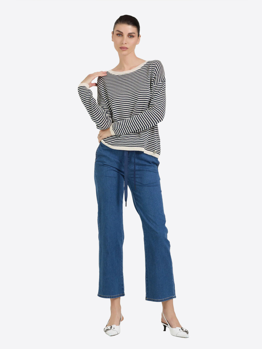 Pantalone Jeans TAKE TWO da Donna - blu DK02005LAVMEDIO