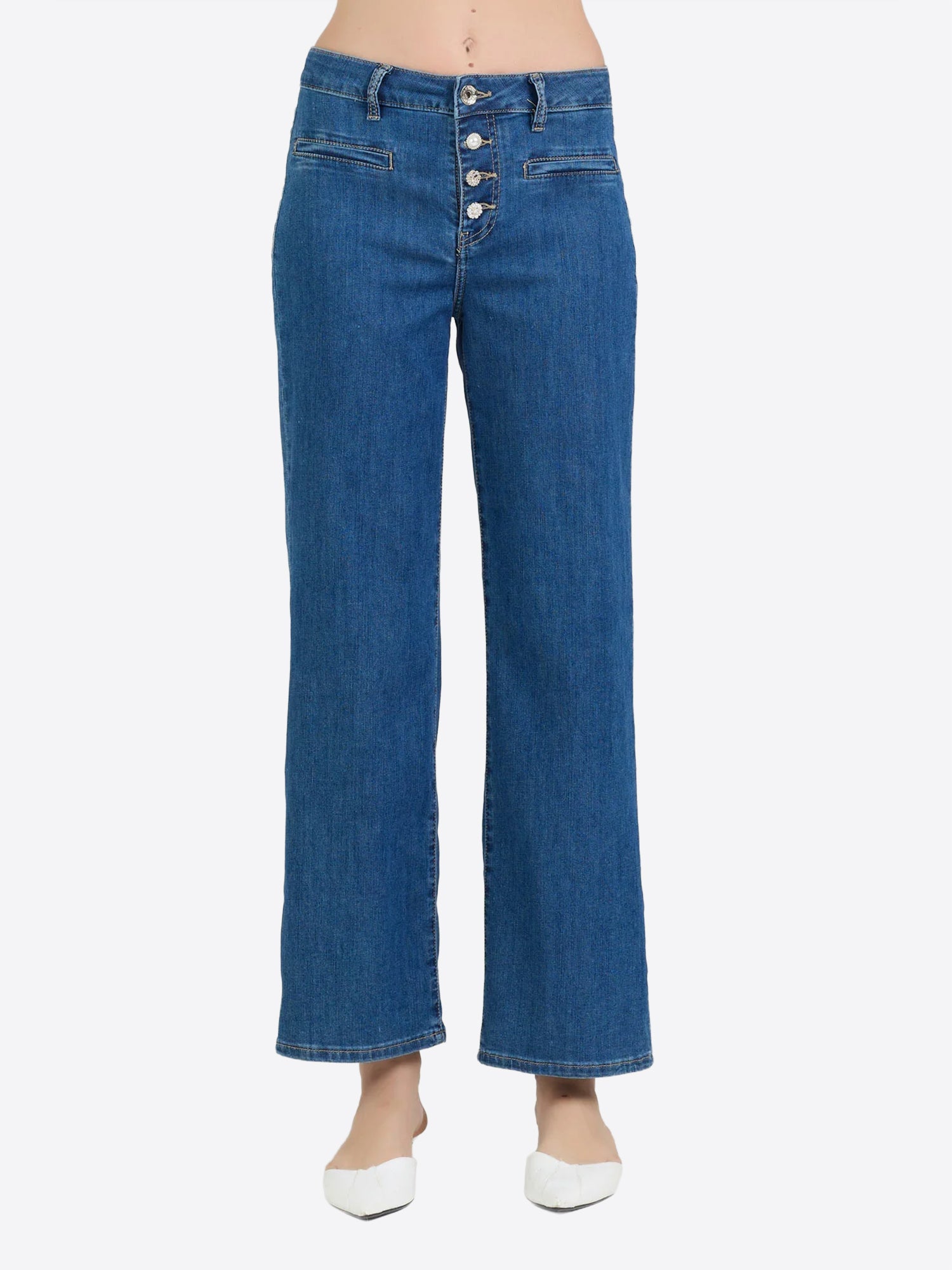 Pantalone Jeans TAKE TWO da Donna - blu DK02107LAVMEDIO