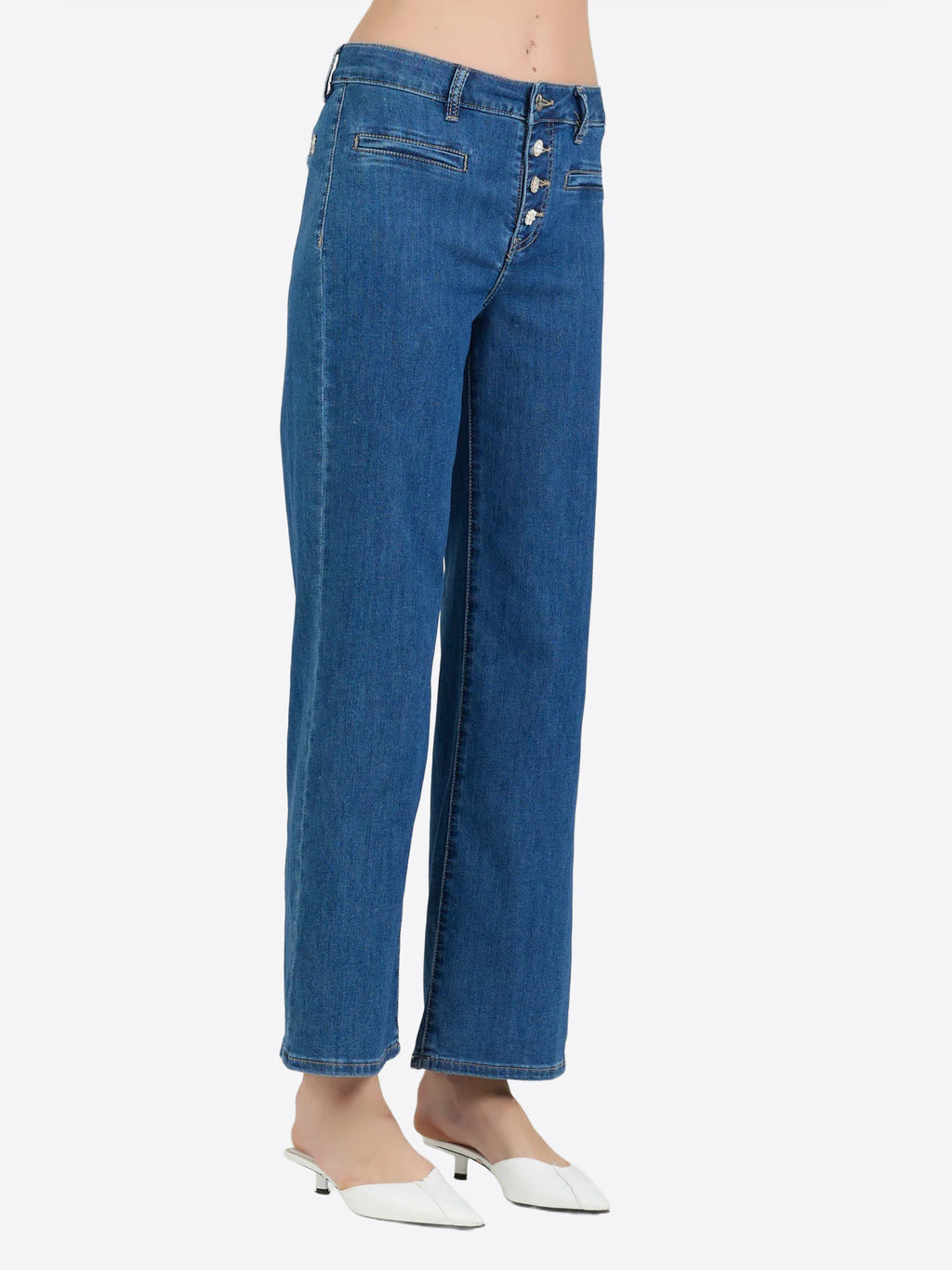 Pantalone Jeans TAKE TWO da Donna - blu DK02107LAVMEDIO
