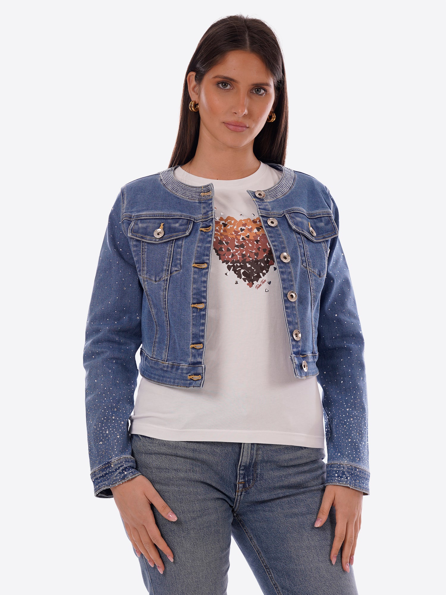 Giubbino TAKE TWO da Donna - blu DK02128LAVMEDIO